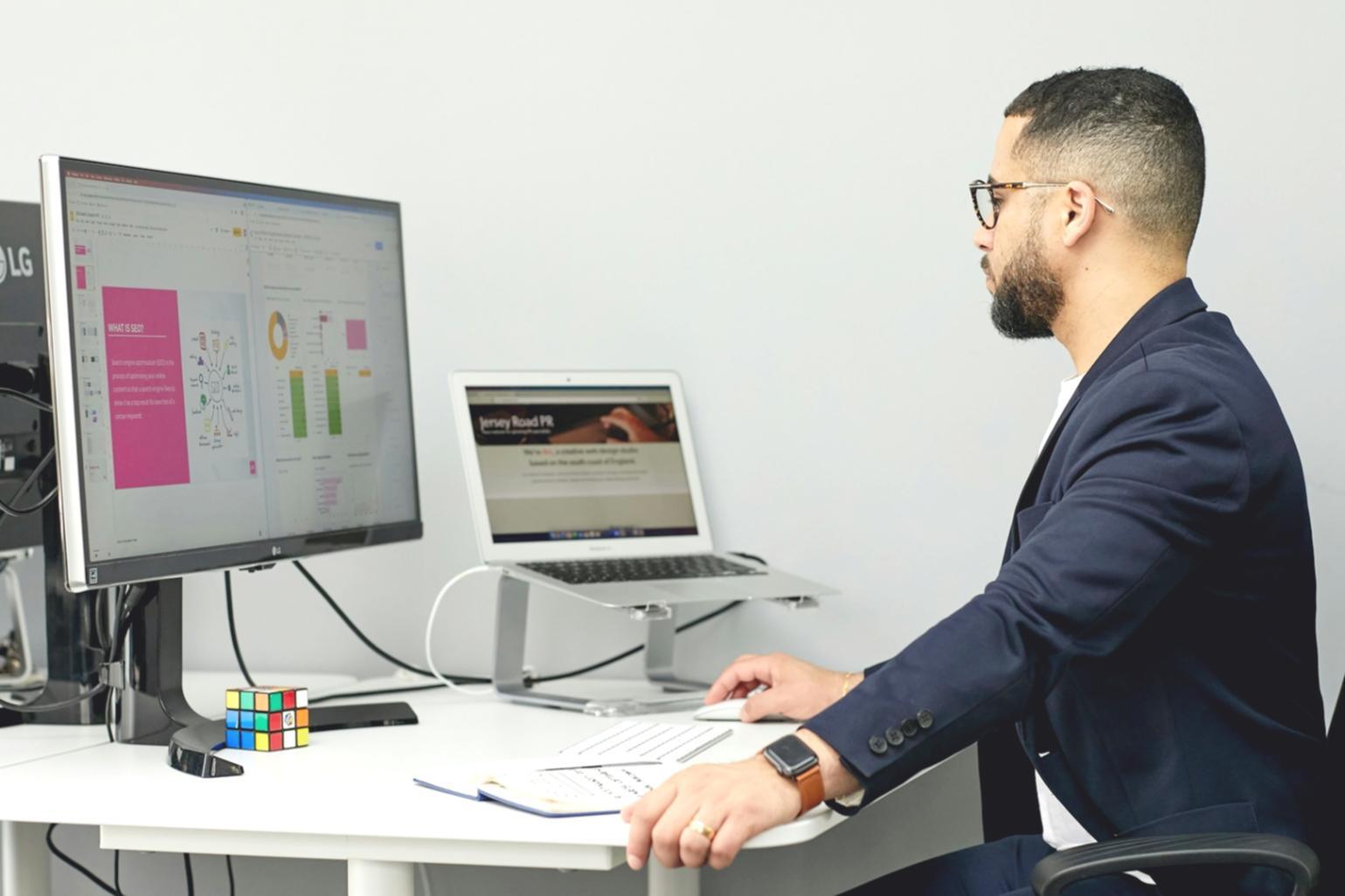 Clean desk setup with financial planning materials